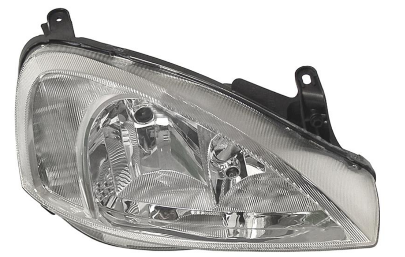 Фара права  H7/H7 с белим Показник поворота, елек. рег., -6/02 (Valeo тип) [DEPO]