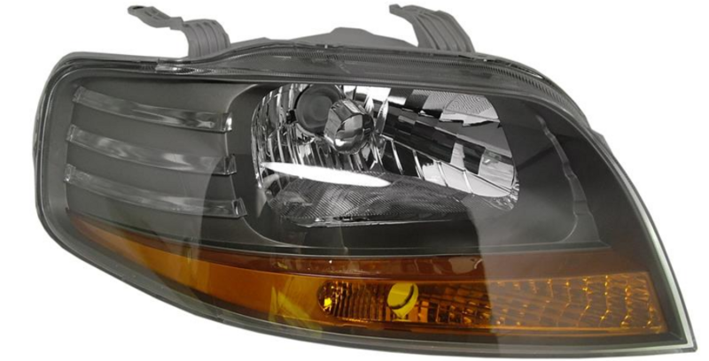 CTAVEO 04-06  Фара прав. H4 з поворотником, авт. регул. сера рамка с моторч.11/05- (AVEO || 04-06)