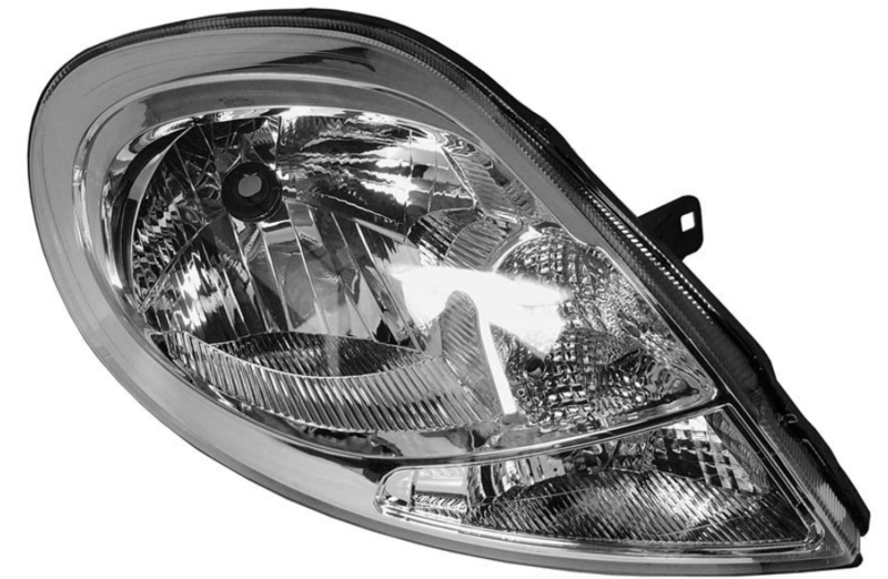 Фара права  H4, с прозр.Показник поворота,елек. рег., 8/06- [DEPO]