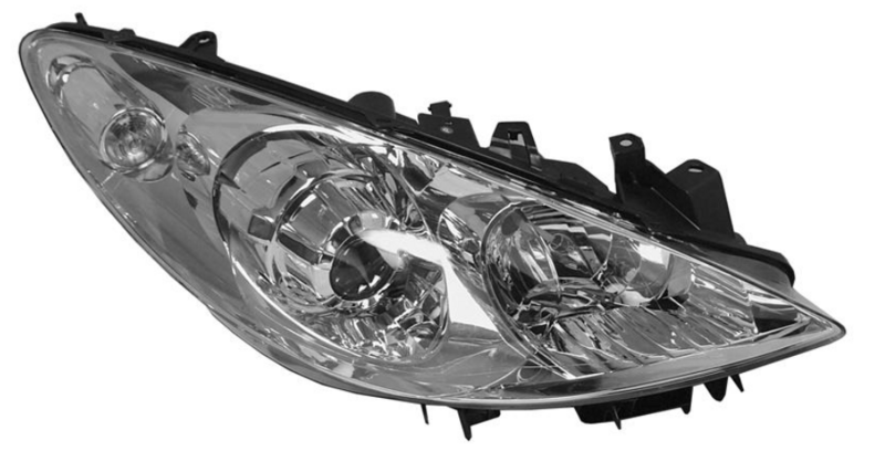 Фара права  H7/H1 с показником повор., елек. рег., с моторч., 6/05- [DEPO]