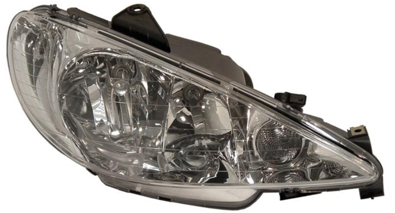 Фара пров. H7/H7, автомат. регул.(прозр.Стекло) [DEPO]