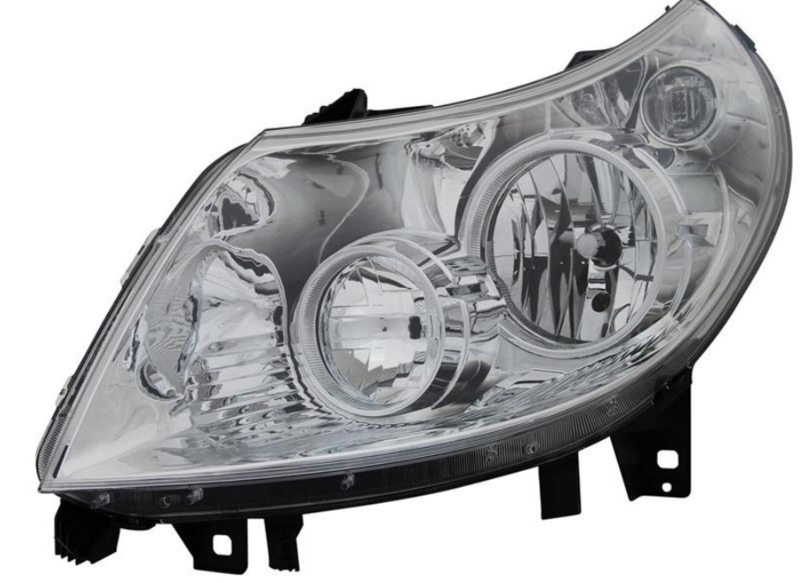 Фара лів. H1/H7 з поворотн. С моторчиком, елек. [DEPO]