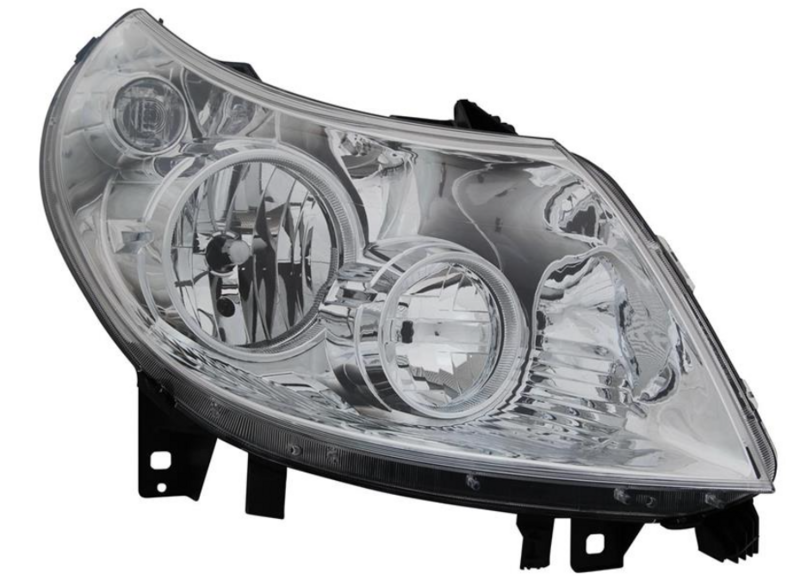 Фара прав. H1/H7 з поворотн. С моторчиком, елек. [DEPO]