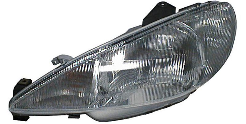 Фара лев. H4, автомат. регул. [DEPO]