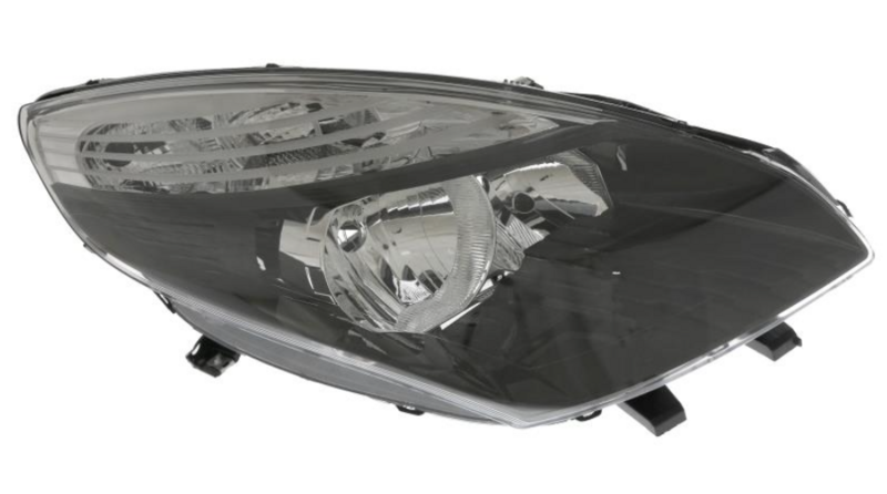 Фара права H7/H7, автом. рег., черна рамка, [DEPO]