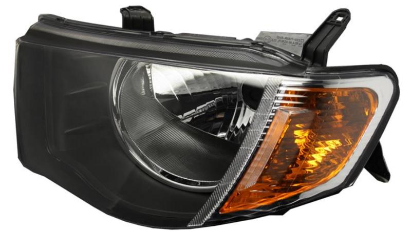 Фара ліва  H4 с оранж. Показник поворота, елек. рег., двойной каб. [DEPO]