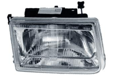 Фара прав. H4, ручн. регул. 10/90- [DEPO]