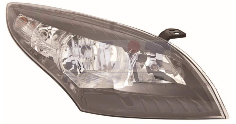 RT MEG 08- Фара перед. о. H7/H7, + корректор, черн. отражатель, авт.регул. -4/12 [DEPO]