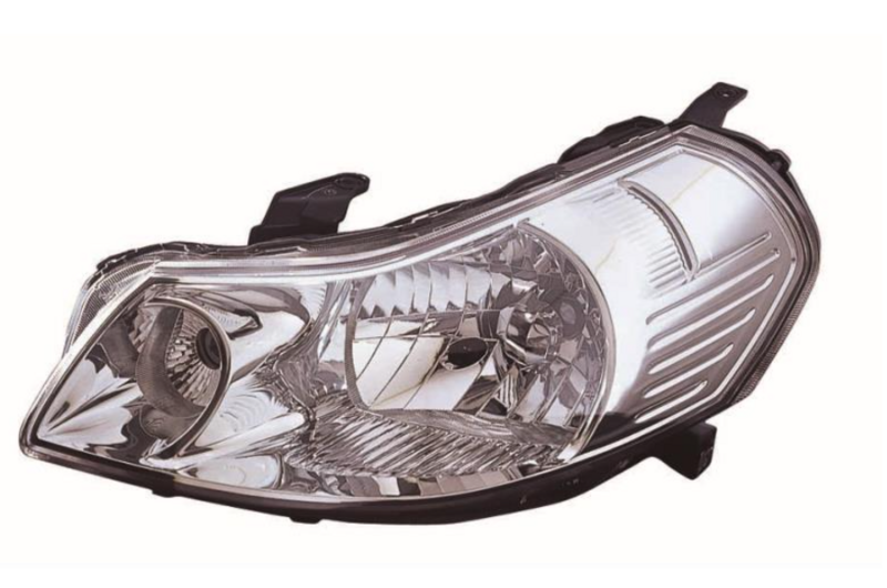 Фара ліва H4 елек.рег. с моторчиком[DEPO]