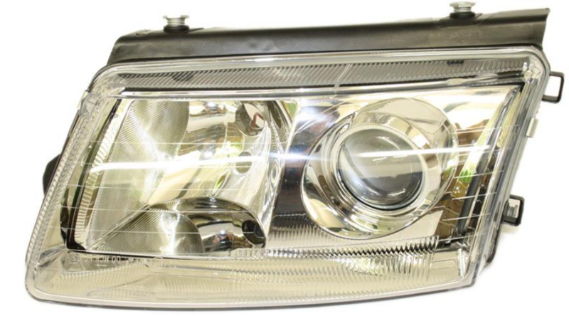 Фара лев. H7/H7, рассеиват., прозрачное Стекло [DEPO]