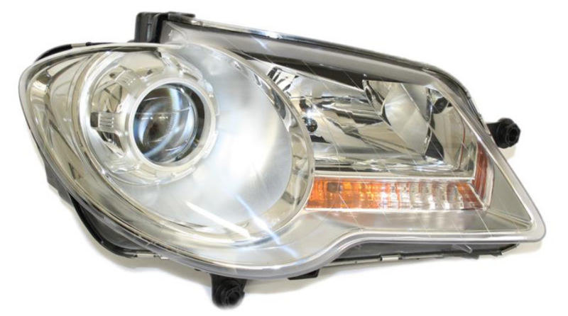 Фара правая H7/H7, авт. регул.с моторчиком 12/06- [DEPO]