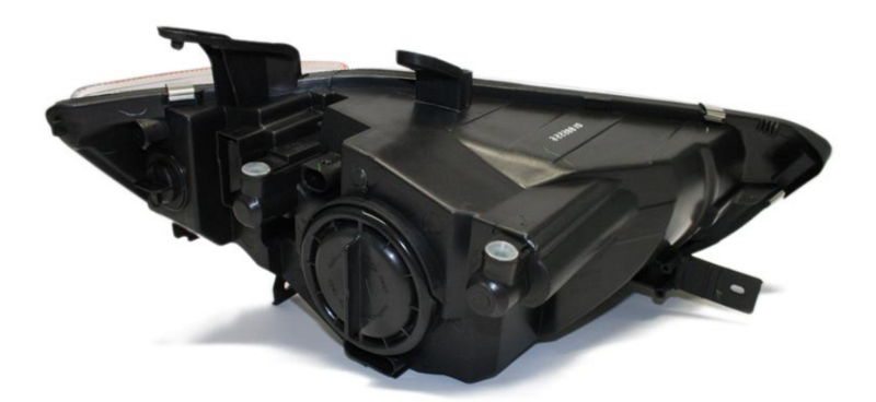 Фара ліва  H4 с показником повор., елек. рег., с моторч., черна рамка, 10/08- [DEPO] 214-1194LMLDEM2 - зображення 2