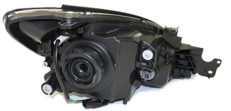 Фара ліва  H4 с показником повор., мех.рег. (черна рамка) [DEPO] 214-1172L-LD-E2 - зображення 2