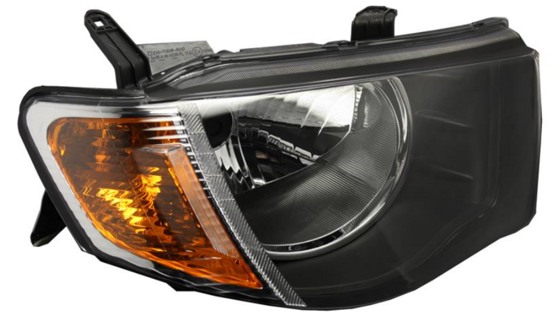 Фара права  H4 с оранж. Показник поворота, елек. рег., двойной каб. [DEPO]