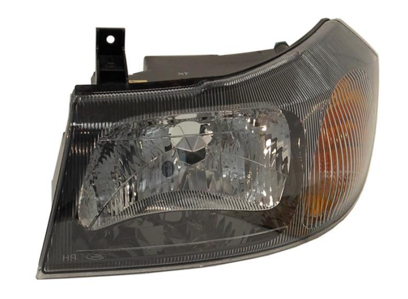 Фара лів. H4 (черн.), автом. регул. [DEPO]