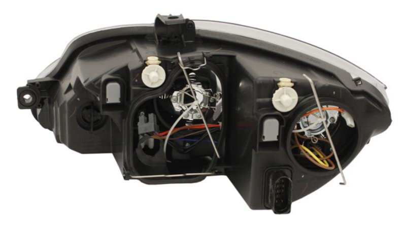 Фара права  H7/H1, елек. рег., черна рамка, 09- [DEPO] 445-1125R-LDEM2 - зображення 2