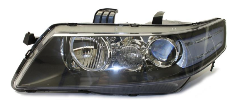 Фара ліва H1/H1 елек., рег.черна рамка 1/06-6/08 [DEPO]