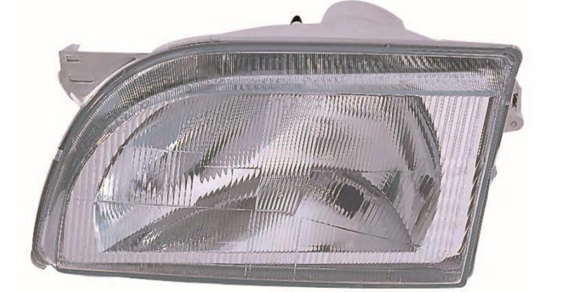 Фара лів. H4, ручн. регул. (Скло) 9/91-9/94 [DEPO]