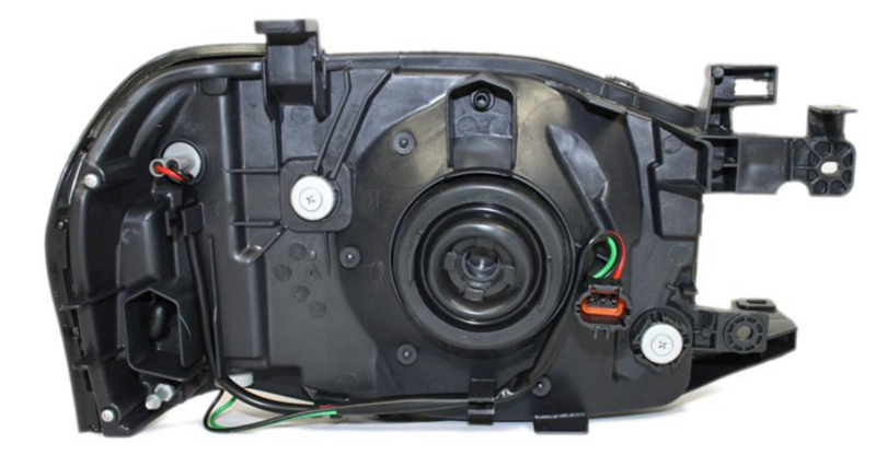 Фара лів. H4 з поворотн., хром.рамка, елек.рег., 3/02- [DEPO] 215-1189L-LD-EM - зображення 2