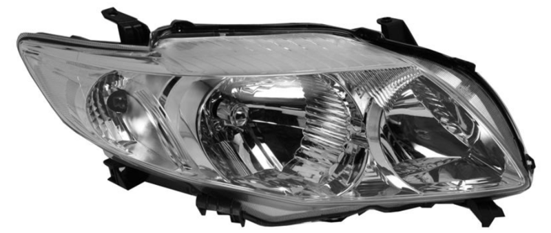 TOCOR 08- Фара правая HB4/HB3 с белым показателем повор.,мех/элек.без мотора (europe тип) [DEPO]