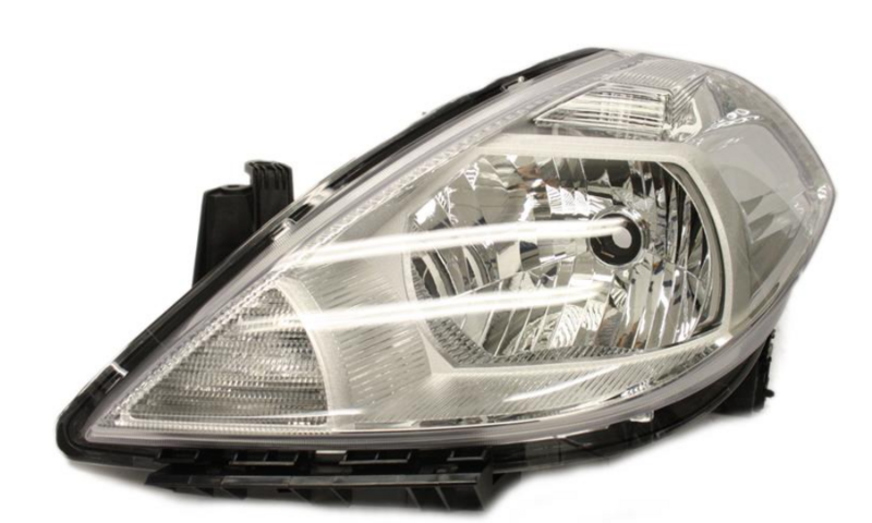 Фара ліва H4 елек. рег. 07- [DEPO]