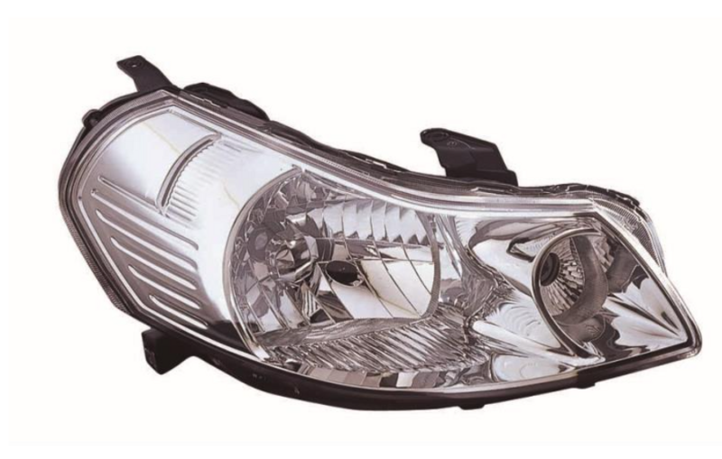 Фара права H4 елек.рег. с моторчиком[DEPO]