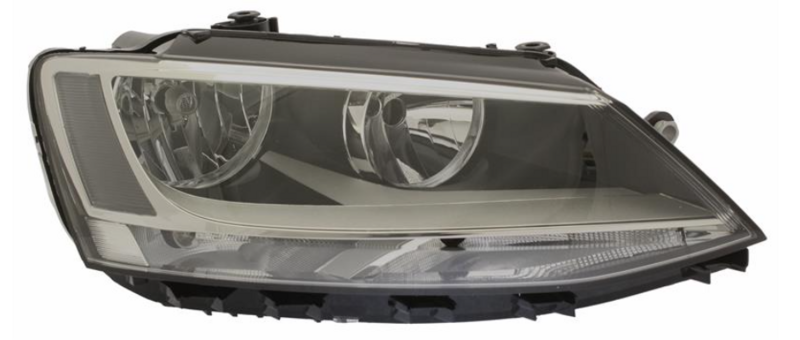 VW Jetta 11- Фара передняя пра. єлект. + мотор H7/H7/P21W/PY21W/W5W