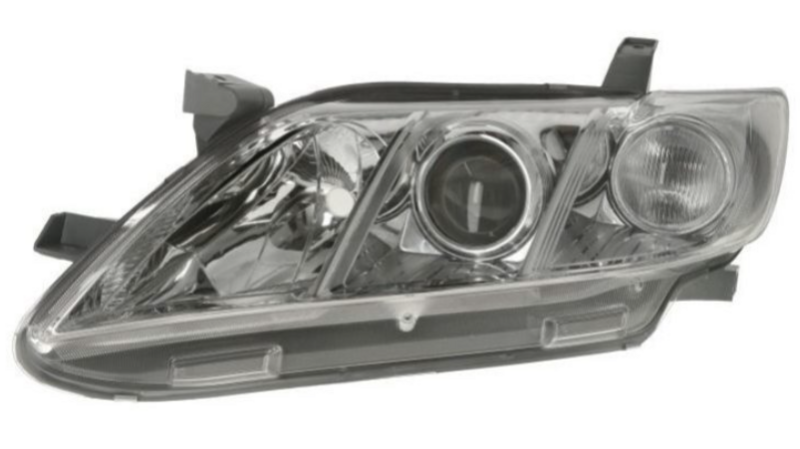 Фара левая H7/HB3 c белым Показатель поворота, эл. 07- [DEPO]