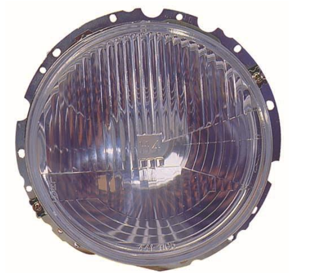 Фара лів./прав. H4 с хром рамкой мех. регул.