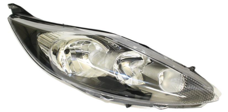 FDFIE 08-Фара права  H7/H1, черна рамка, елек. рег., с моторч. [DEPO]