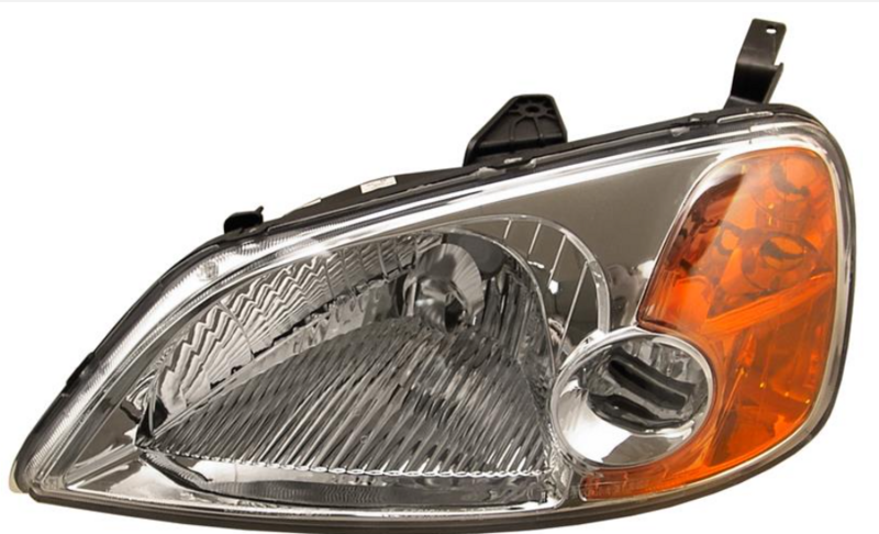 Фара лів. H4 с оранж. Показник поворота, автом. регул. -10/03 [DEPO]