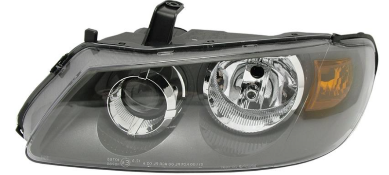 Фара лів. H7/H7 автом. регул. (сера рамка) 8/02- [DEPO]