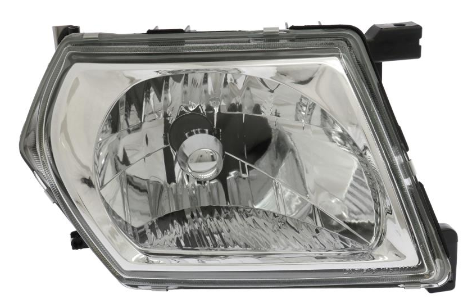 Фара прав. H4 мех. регул. (сера оптика) 6/00- [DEPO]