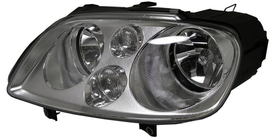 Фара ліва  H7/H7, елек. рег., хром. рамка, (Touran -11/06, Caddy -09) [DEPO]