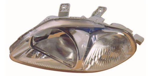 Фара лів. H4, автомат. регул.3/4 -дв. -2/99 [DEPO]