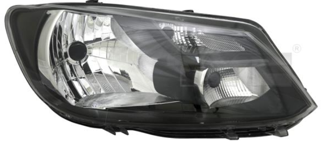 VW Caddy III (2K) 05-13-05/15 Фара перед. елек. лев.+ корректор H4/P21/5W Black