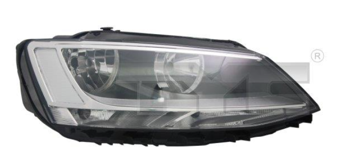 VW Jetta 11- Прав. фара H7/H7, автомат., + коррект.