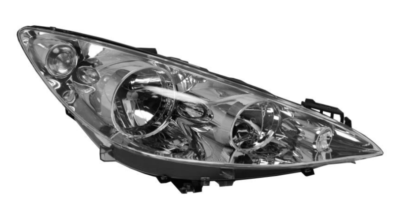 PE 308 Прав. фара H7/H1 з поворот., автом., + коррект.