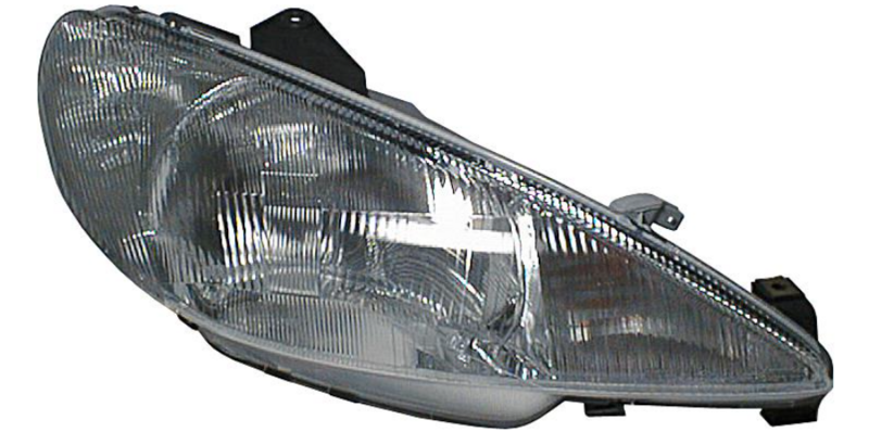 PE 206 Прав. фара H4, автом.