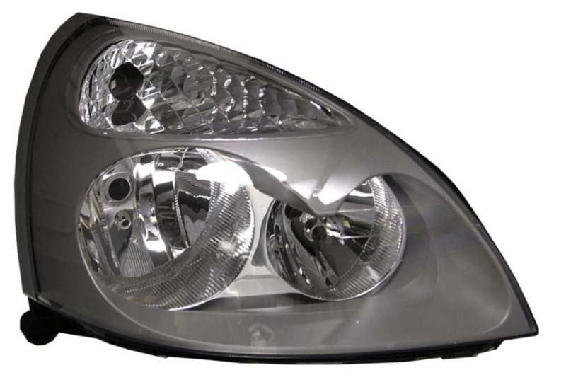 RT CLIO 98- Пров. фара H7/H1 с поворот., автом. (серый рамка) 1/04-