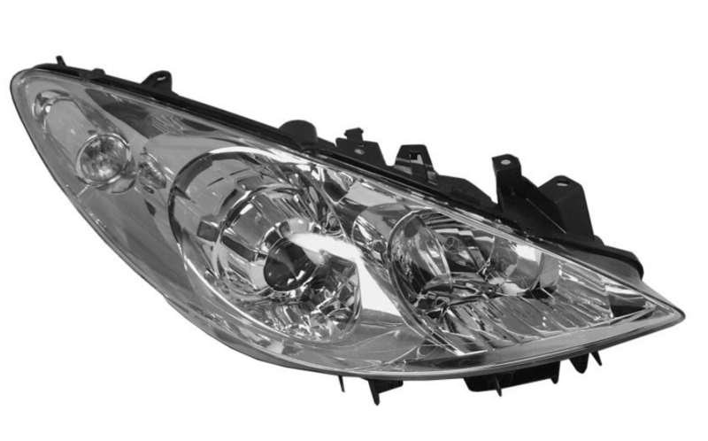 PE 307 Пров. фара H7/H1 с поворот., автом., + коррект., 6/05-