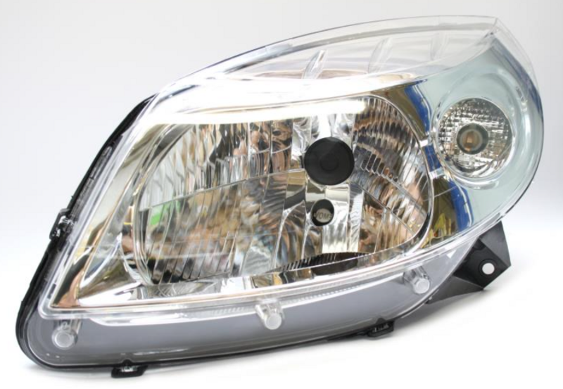 DA SANDERO лев. фара H4 с поворот., хром. рамка, автомат./мех.