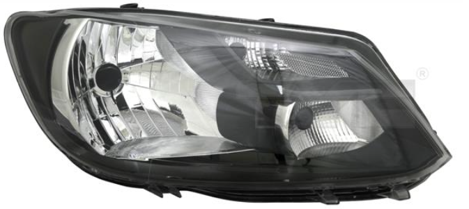 VW Caddy III (2K) 05-13-05/15 Фара перед. елек. пра.+ корректор H4/P21/5W Black