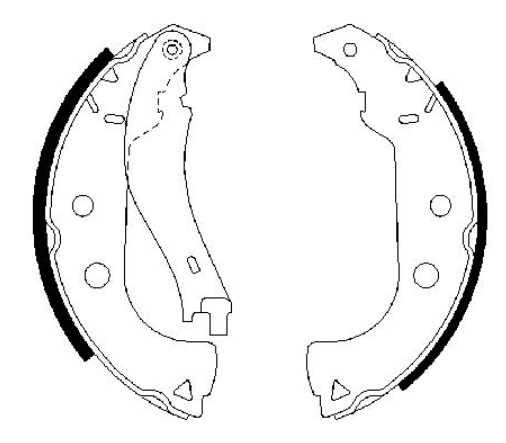 Гальмівні колодки барабанні 0986487629 - зображення 3
