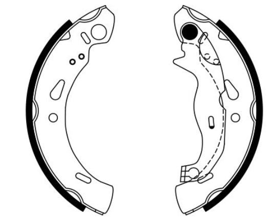 Гальмівні колодки барабанні 0986487753 - зображення 3