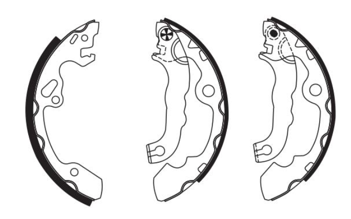 Гальмівні колодки барабанні 0986487633 - зображення 3