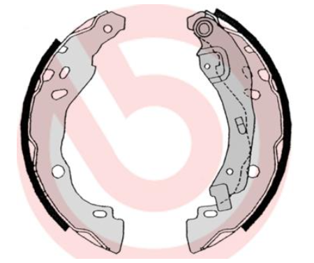 Гальмівні колодки барабанні