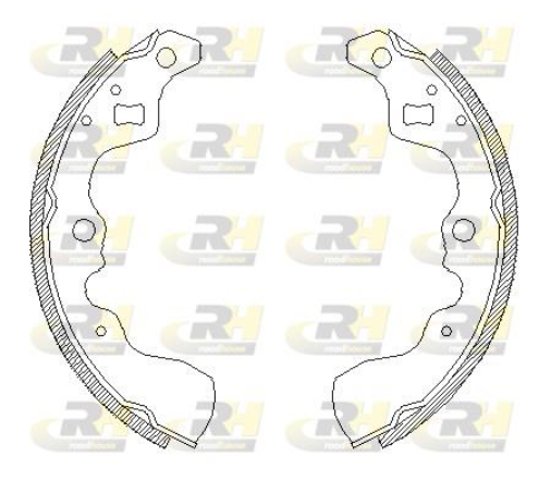 Гальмівні колодки барабанні