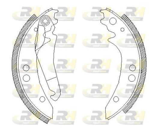 Гальмівні колодки барабанні