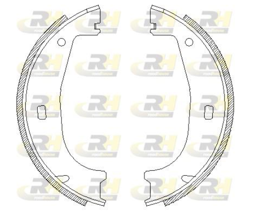 Гальмівні колодки барабанні